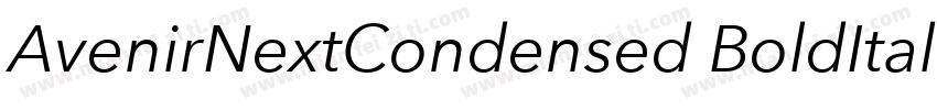 AvenirNextCondensed BoldItalic字体转换